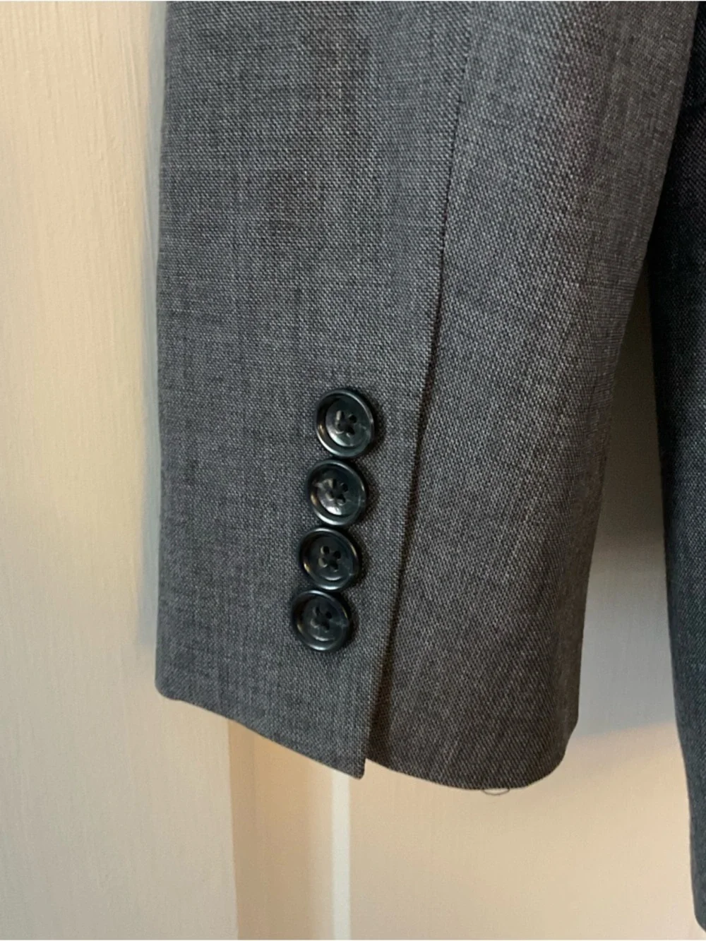 J.Crew Ludlow Slim-fit Blazer Jacket double vent Italian worsted wool Gray 36R